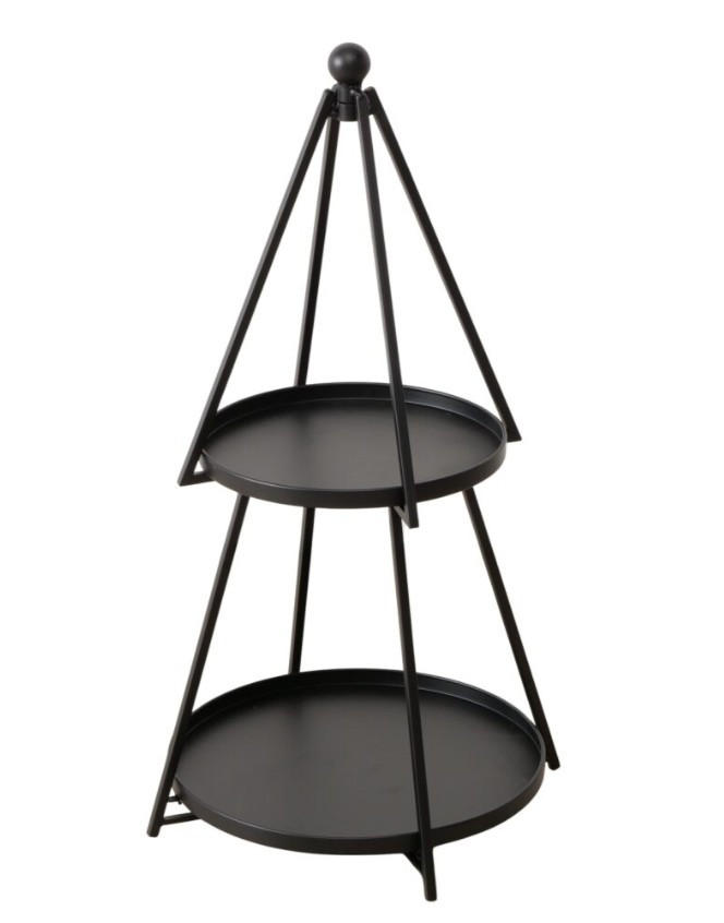 REGAL Schwarz  - Schwarz, Basics, Metall (44/44/78cm) - Boltze Home