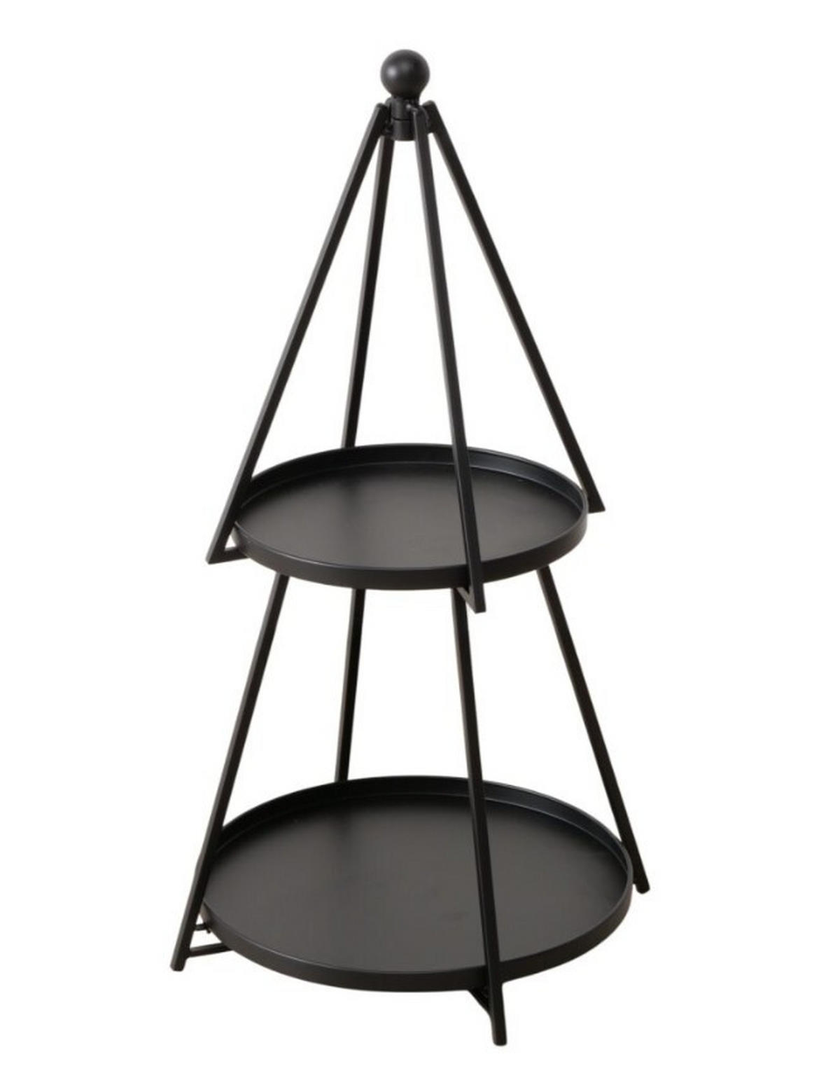 REGAL Schwarz  - Schwarz, Basics, Metall (44/44/78cm) - Boltze Home