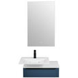 WASCHTISCHKOMBI 66,6 cm  - Blau/Schwarz, KONVENTIONELL, Holzwerkstoff/Stein (66,6cm) - Novel