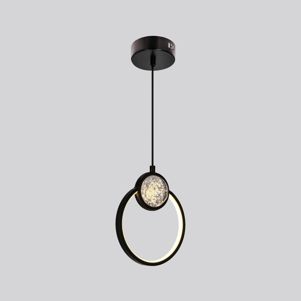 LED-PENDELLEUCHTE 20/7,8/120 cm  - Schwarz/Weiß, KONVENTIONELL, Kunststoff/Metall (20/7,8/120cm)
