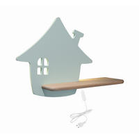 KINDERWANDLEUCHTE 35/12/26 cm   - Mintgrün, Basics, Holz/Holzwerkstoff (35/12/26cm)