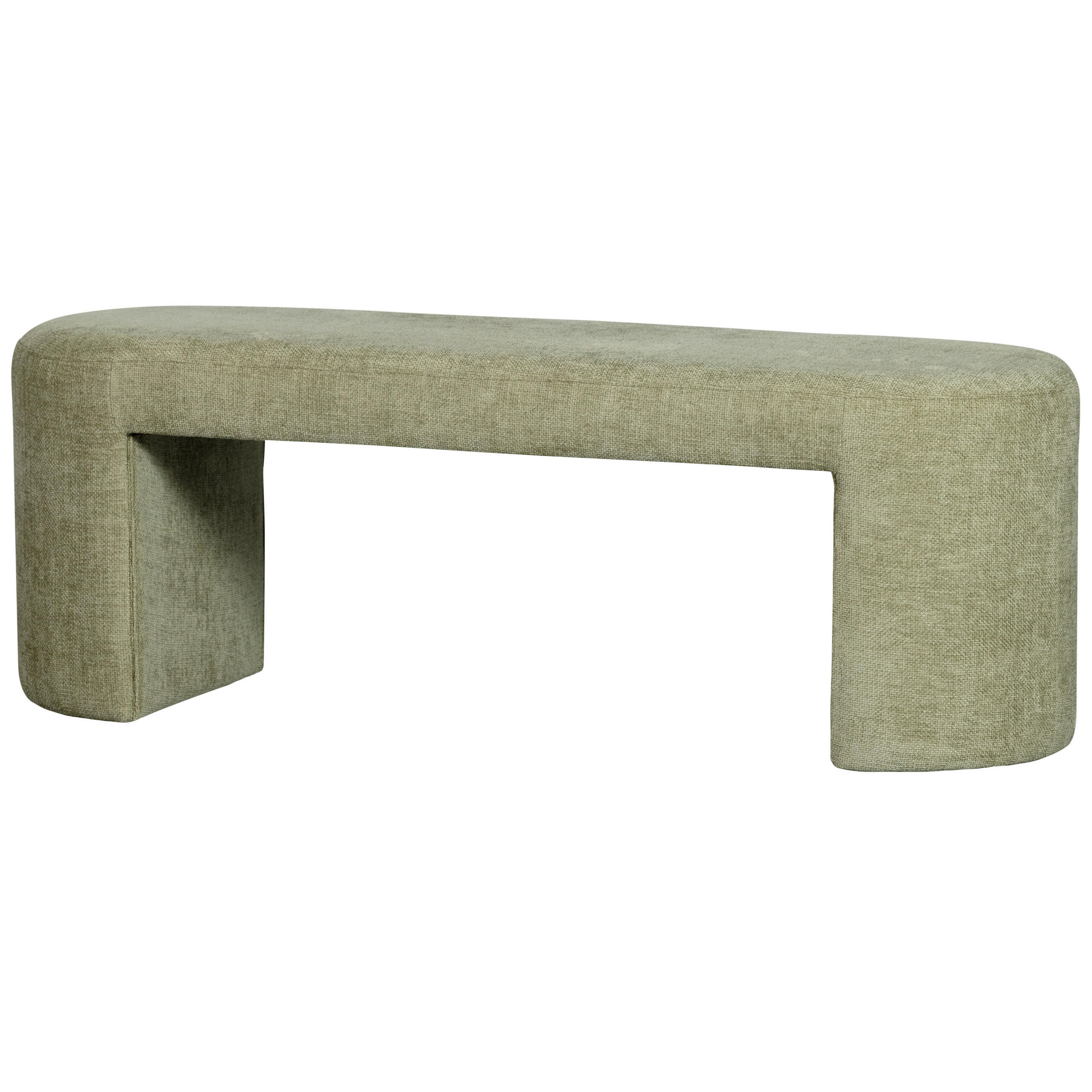 SITZBANK 130/46/46 cm Chenille Olivgrün  - Olivgrün, Design, Textil (130/46/46cm) - Carryhome