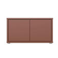 GARDEROBENBANK - Terracotta/Grau, MODERN, Kunststoff (74,5/41,5/34,9cm) - Carryhome