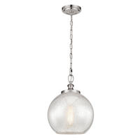 ZÁVESNÉ SVIETIDLO, 30.5/53.3 cm  - farba ušľachtilej ocele, Konventionell, kov/sklo (30.5/53.3cm) - Elstead Lighting