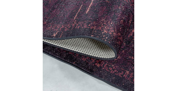 FLACHWEBETEPPICH 80/150 cm Fiesta Rot - Rot, Design, Leder/Textil (80/150cm) - Novel