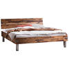 BETT 90/200 cm  in Braun, Akaziefarben  - Braun/Akaziefarben, MODERN, Holz/Metall (90/200cm) - Hasena