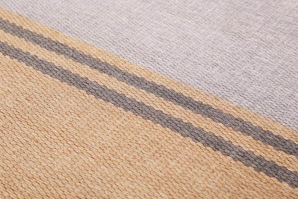 FLACHWEBETEPPICH 120/170 cm Camps Bay Braun, Grau, Orange  - Braun/Orange, KONVENTIONELL, Textil (120/170cm) - Esprit