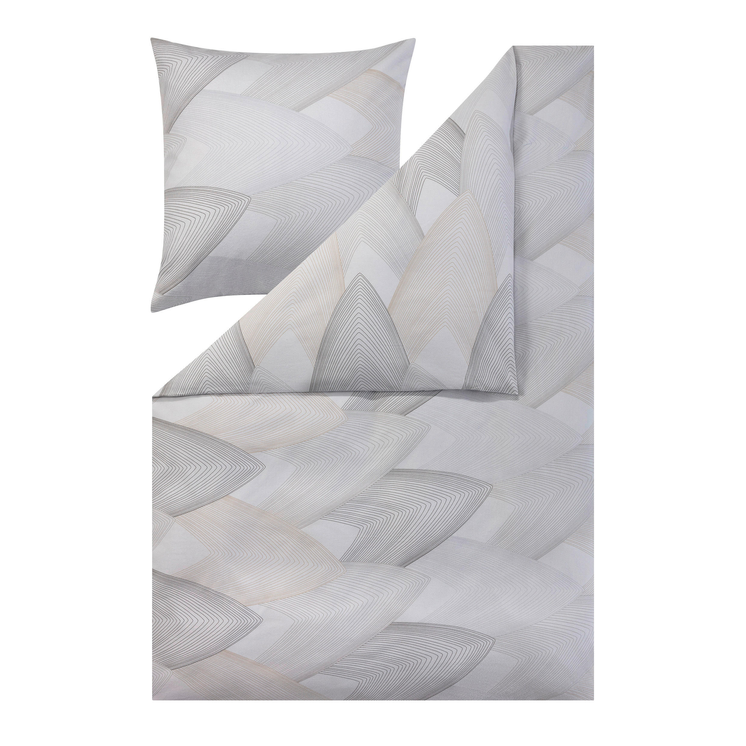 BETTWÄSCHE Atelier Flanell 135/200 cm  - Silberfarben, Design, Textil (135/200cm) - Estella