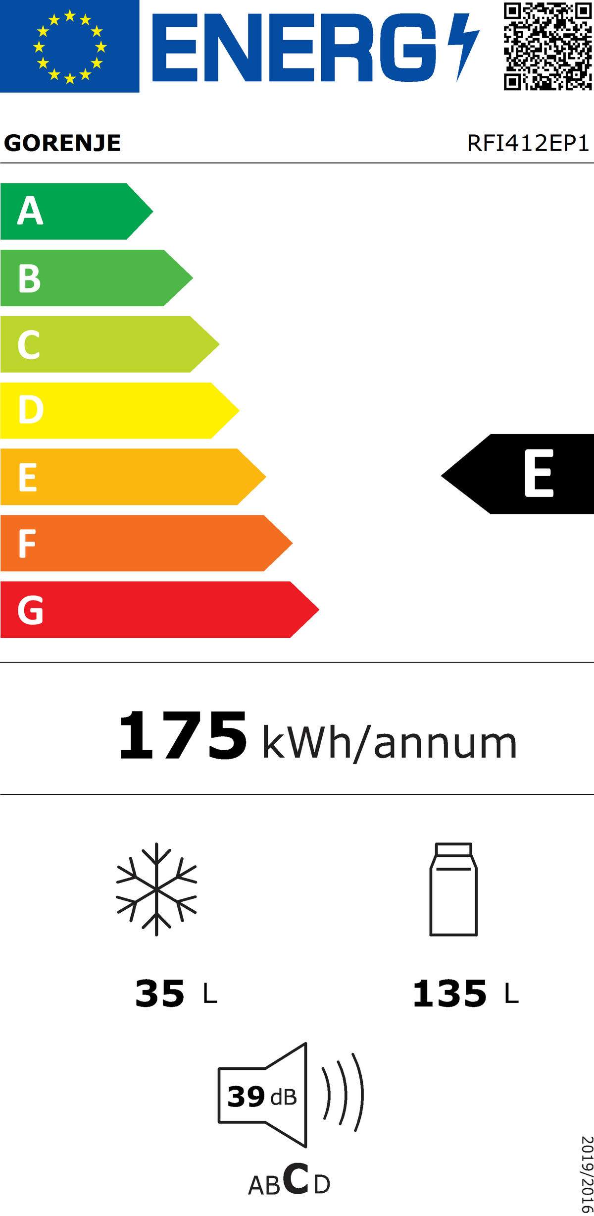 KÜHL-GEFRIER-KOMBINATION RFI412EP1  - Weiß, Basics, Metall (54/122,1/54,5cm) - Gorenje