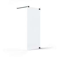 DUSCHTRENNWAND Schwarz  100/200 cm  - Schwarz, KONVENTIONELL, Glas/Metall (100/200cm) - Schöner Wohnen