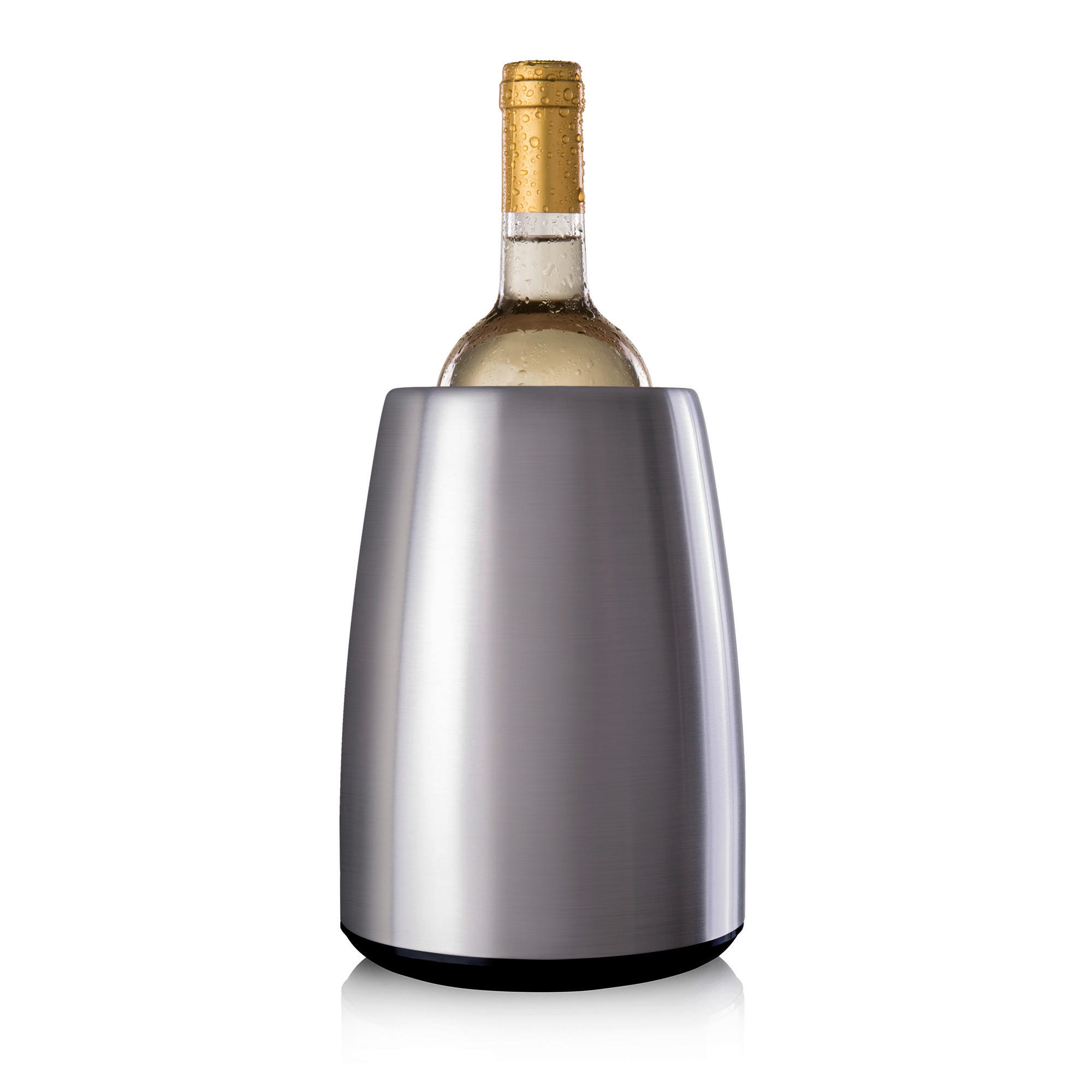 BORHŰTŐ - ezüst/fekete, Basics, műanyag/fém (15/21/15cm) - Vacu Vin