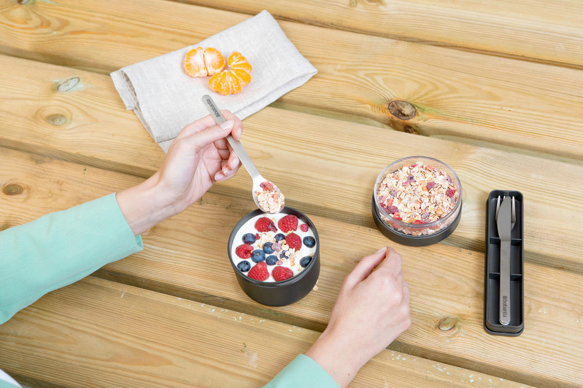 LUNCHBOX 0,5 l  - Dunkelgrau, Basics, Kunststoff (0,5l) - Brabantia
