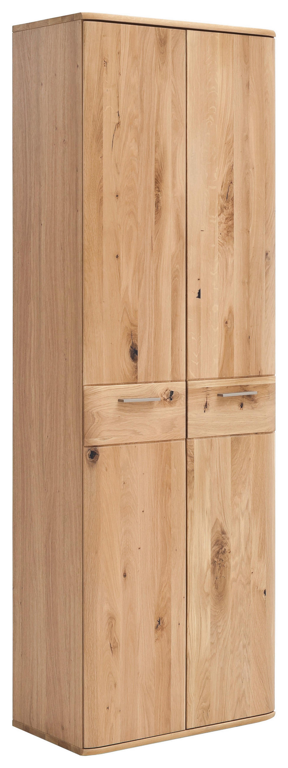GARDEROBENSCHRANK  in 65/197/38 cm  - Eichefarben/Nickelfarben, Natur, Holz/Holzwerkstoff (65/197/38cm) - MID.YOU