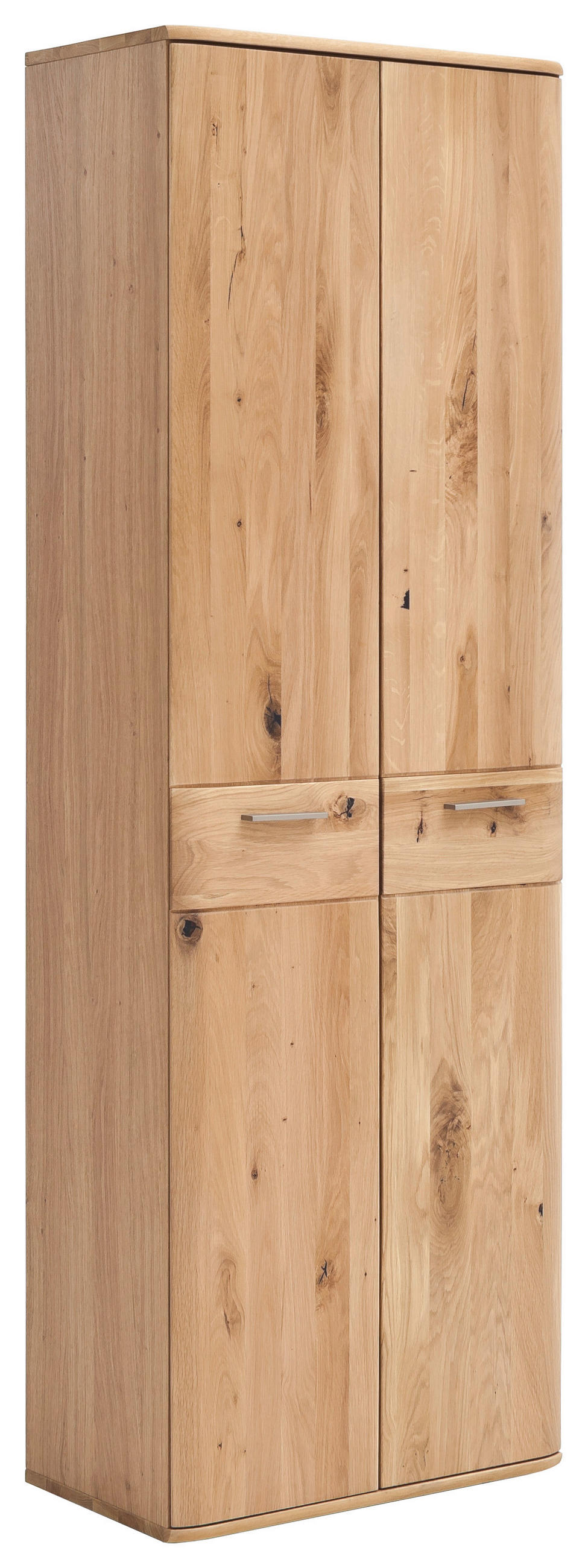 GARDEROBENSCHRANK  in 65/197/38 cm  - Eichefarben/Nickelfarben, Natur, Holz/Holzwerkstoff (65/197/38cm) - MID.YOU