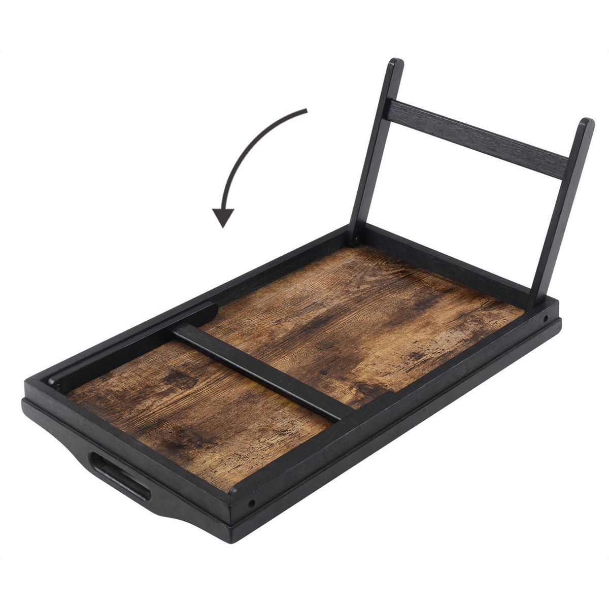 LAPTOPTISCH 50/30/26 cm  in Braun, Schwarz  - Schwarz/Braun, Basics, Holz/Holzwerkstoff (50/30/26cm) - Boxxx