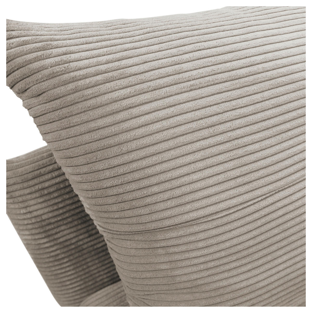 SCHLAFSOFA  mit Liegefunktion Cord Taupe  - Taupe/Schwarz, Design, Kunststoff/Textil (154/93/85cm) - MID.YOU