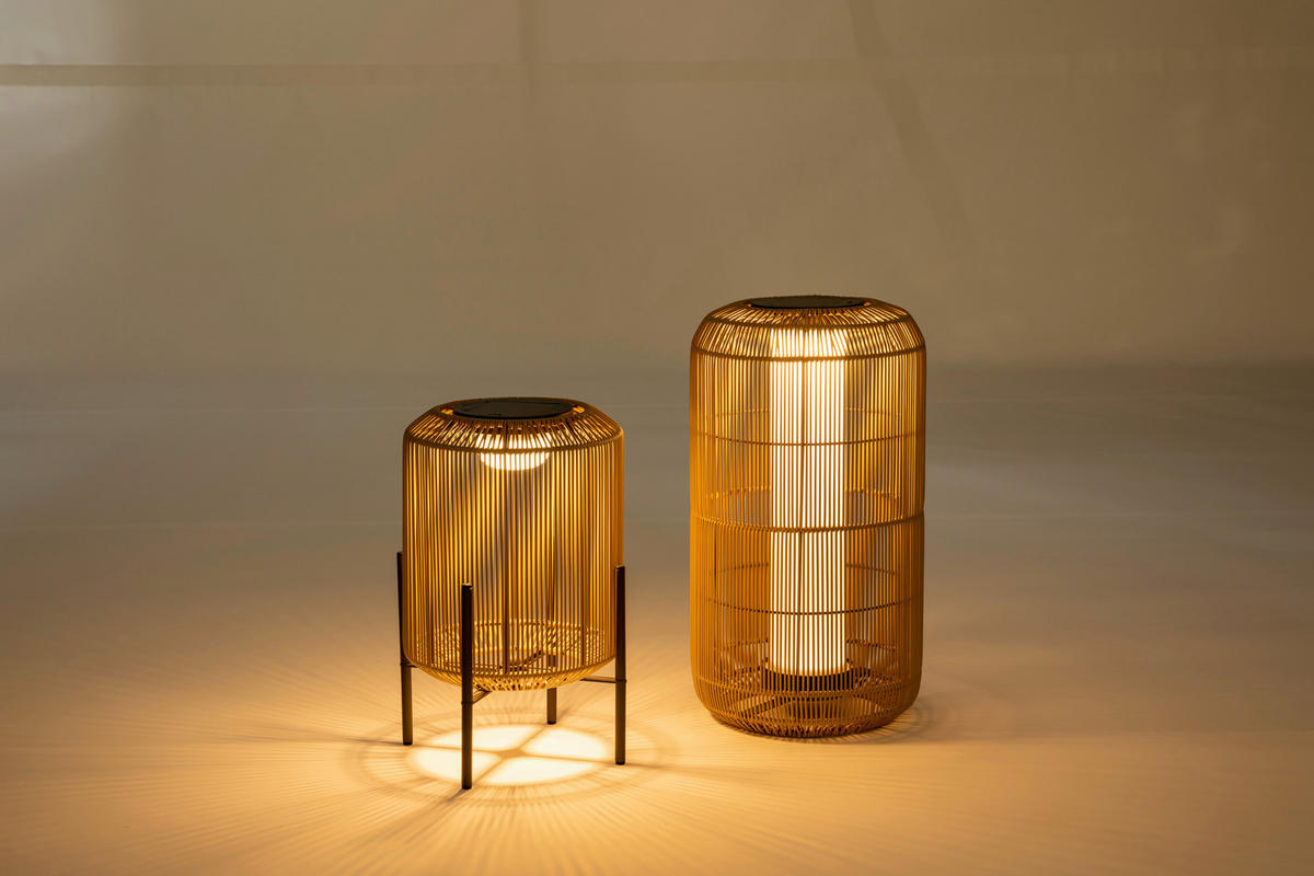 SOLARLEUCHTE  - Naturfarben, Design, Kunststoff/Metall (30/55/30cm) - Ambia Garden