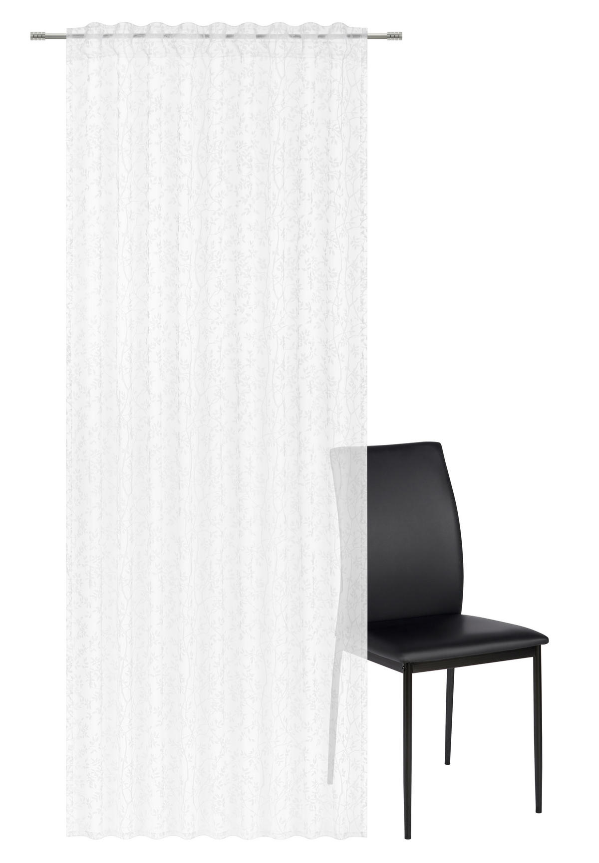 FERTIGVORHANG  halbtransparent   135/245 cm  - Weiß, Basics, Textil (135/245cm) - Esposa