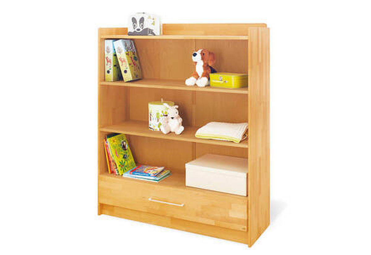 BABYREGAL Pinolino Natura Buche Buchefarben  - Buchefarben/Alufarben, Natur, Holz (120/144/41cm) - Pinolino