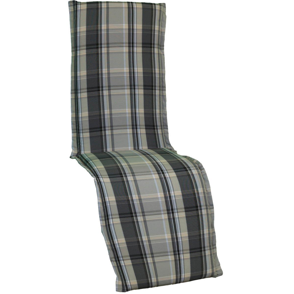 RELAXSESSELAUFLAGE in Beige Karo  - Beige, Basics, Textil (170/52/8cm) - Gardenson