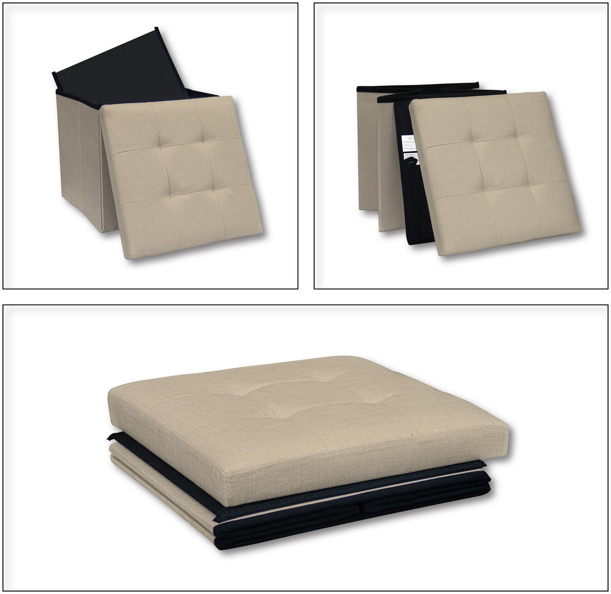 SITZBOX in Kunststoff, Holzwerkstoff Creme  - Creme, Basics, Holzwerkstoff/Kunststoff (38/38/38cm) - MID.YOU