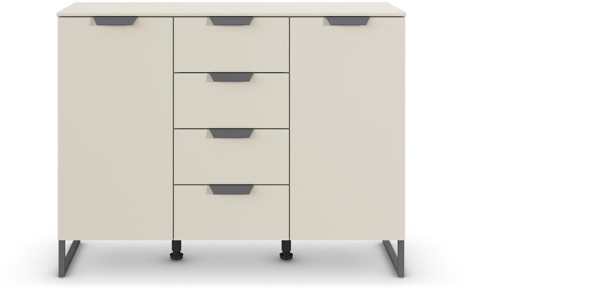 SIDEBOARD  in 120/92/42 cm  - Champagner/Dunkelgrau, Design, Holzwerkstoff/Metall (120/92/42cm) - Carryhome