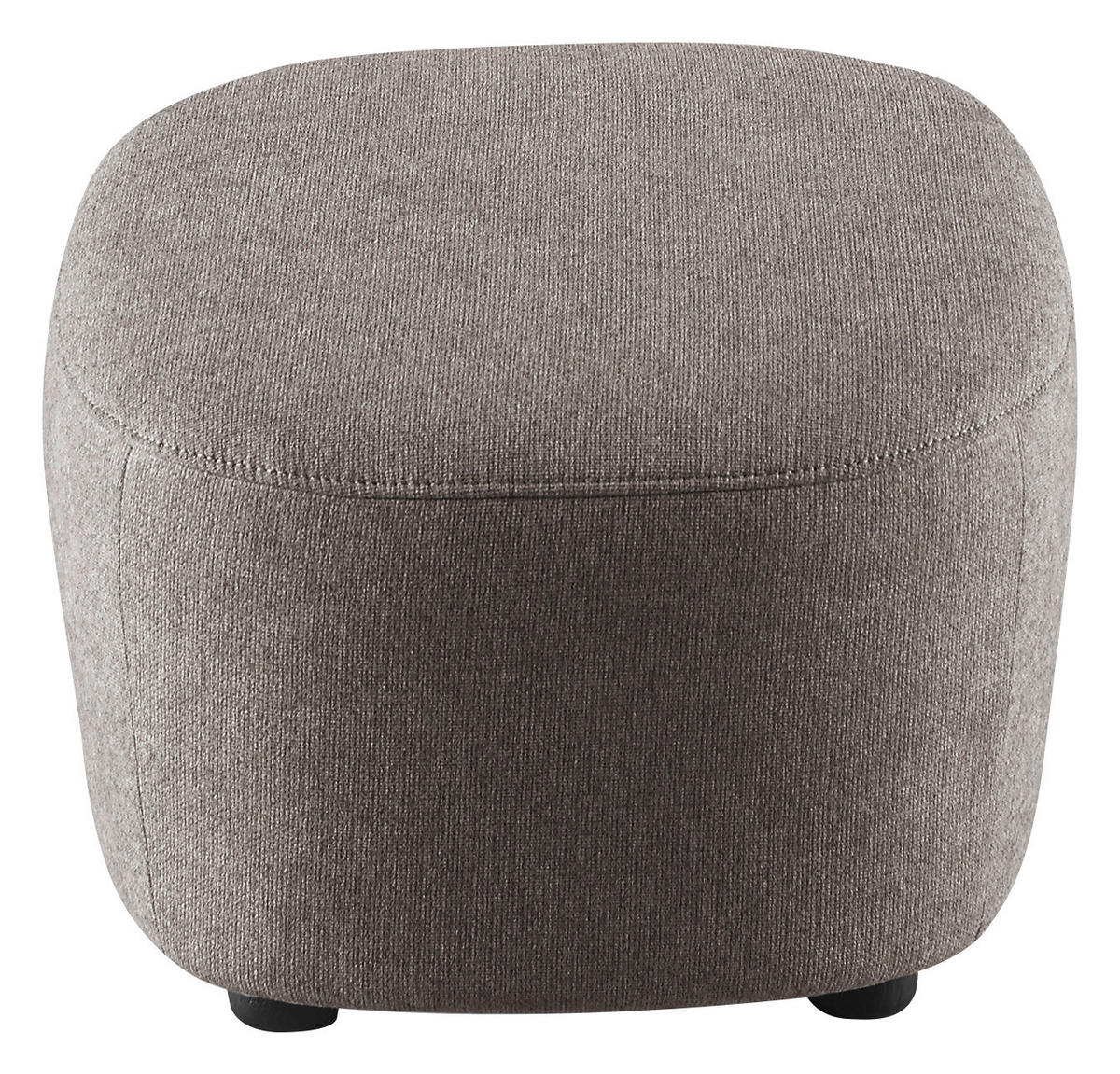 HOCKER Webstoff Grau  - Schwarz/Grau, Design, Kunststoff/Textil (54/41/57cm) - SetOne by Musterring