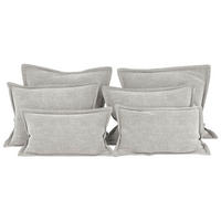 ZIERKISSENSET   70-50/60-25/10 cm  - Hellgrau, Modern, Textil (70-50/60-25/10cm) - MID.YOU