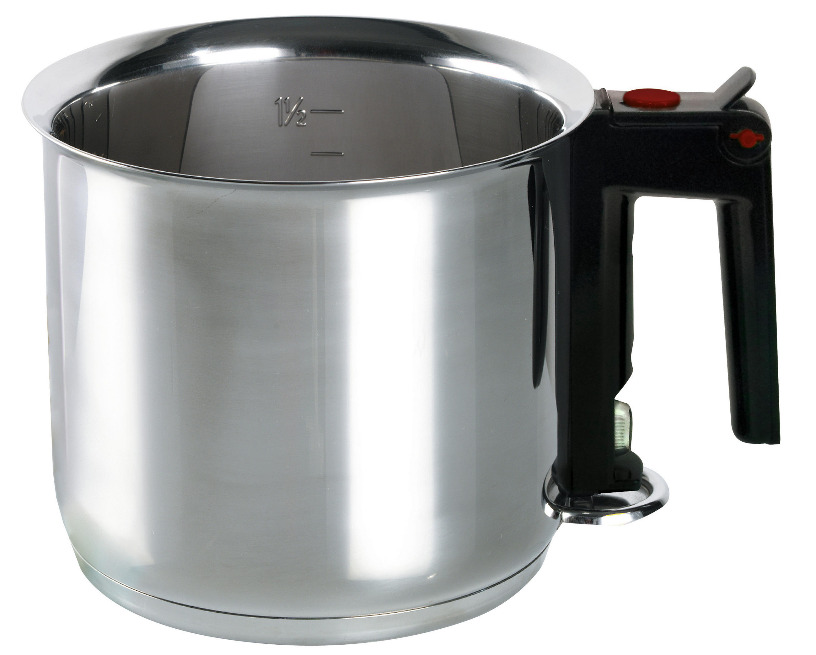 SIMMERTOPF Meine Küche 1,5 L  - Silberfarben/Schwarz, Basics, Kunststoff/Metall (16cm) - ELO