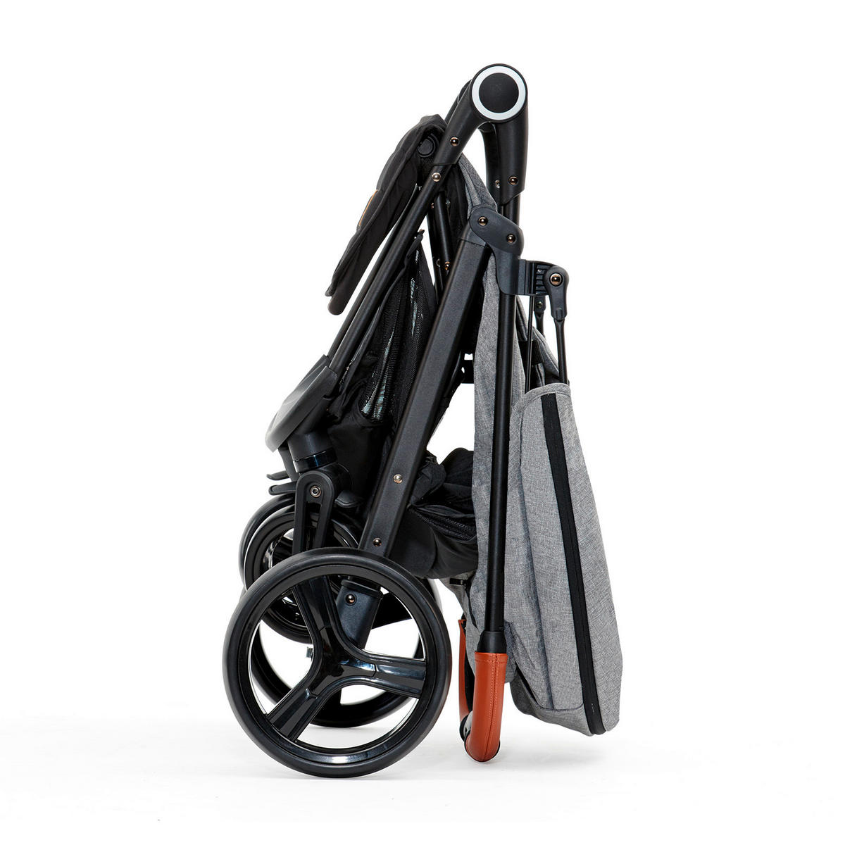 BUGGY Grande Plus  - Schwarz/Grau, Basics, Metall (57/106/95cm) - kinderkraft