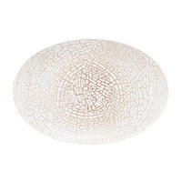 SERVIRNI KROŽNIK  Liberty Krakelee        21/31,5/1 cm  - bela/barve brona, Basics, keramika (21/31,5/1cm) - Seltmann Weiden