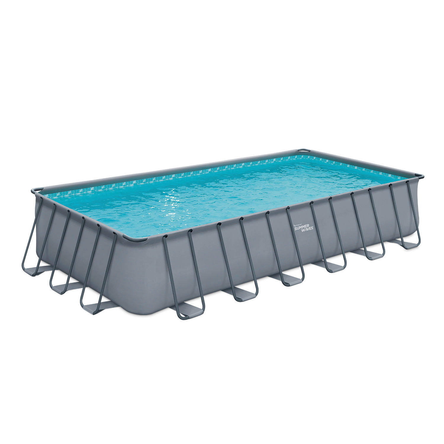 POOL-SET PGP42412522-AN 366/132/732 cm  - Anthrazit, KONVENTIONELL, Kunststoff/Metall (366/132/732cm)