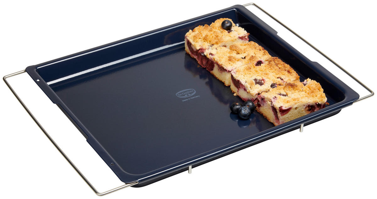 BACKBLECH 40.8/33.3/3.1 cm  - Schwarz, Basics, Metall (40.8/33.3/3.1cm) - Dr.Oetker