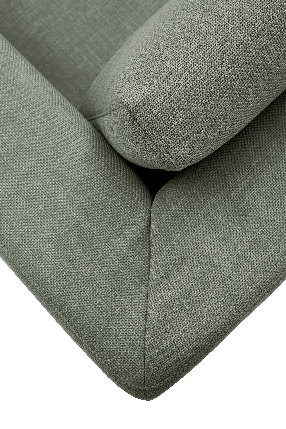 ECKSOFA inkl. Funktion Heaven Dunkelgrün Flachgewebe  - Chromfarben/Dunkelgrün, KONVENTIONELL, Textil/Metall (242/162cm) - Tom Tailor