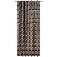 FERTIGVORHANG  blickdicht  140/245 cm   - Goldfarben/Petrol, Design, Textil (140/245cm) - Dieter Knoll