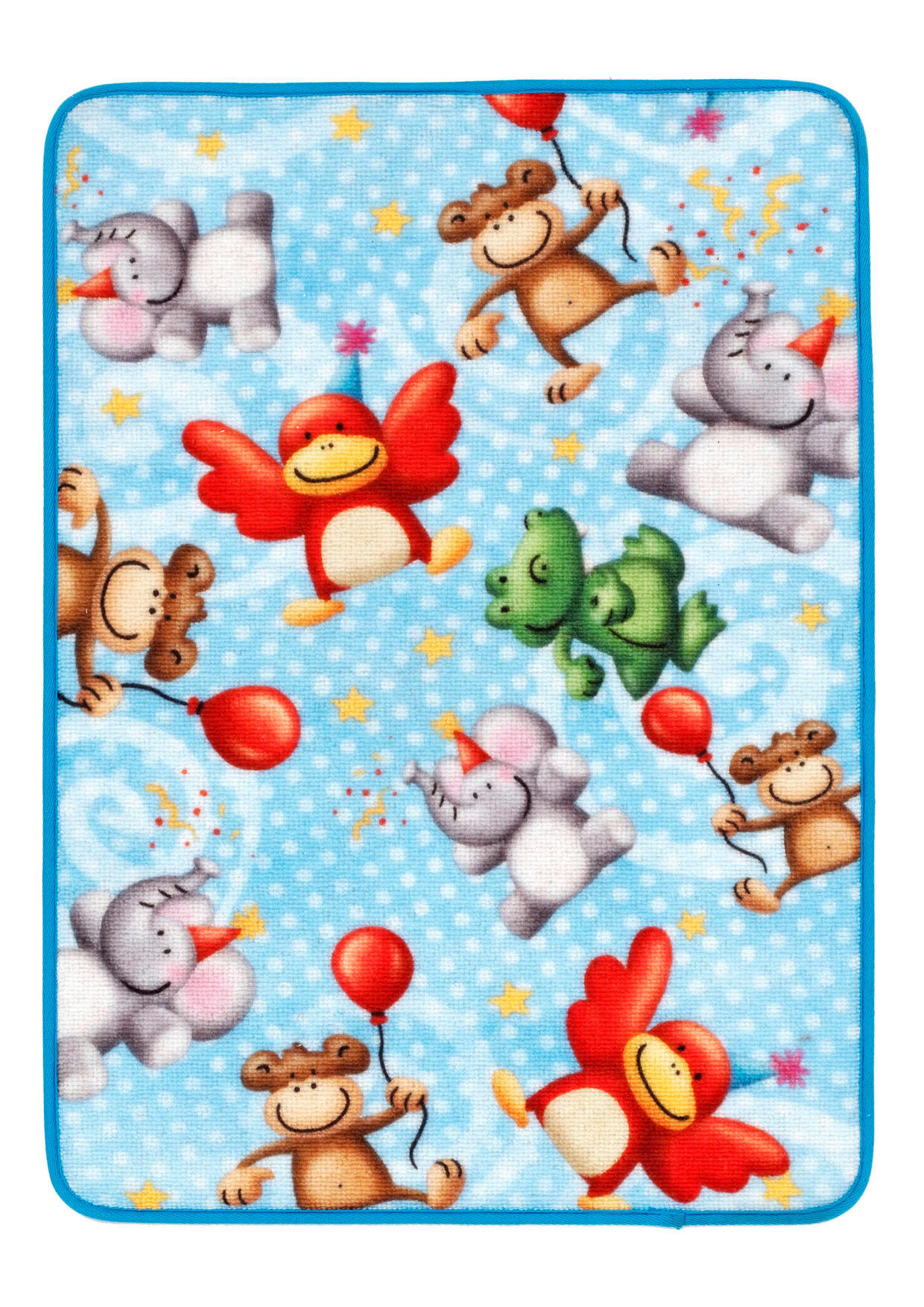 Ben'n'jen Kinderteppich Lovely Kids Mehrfarbig, Hellblau 50x70 cm