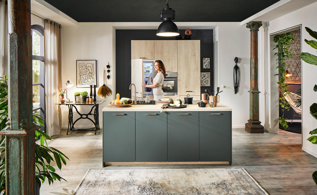 EINBAUKÜCHE   - Design, Holzwerkstoff - Celina