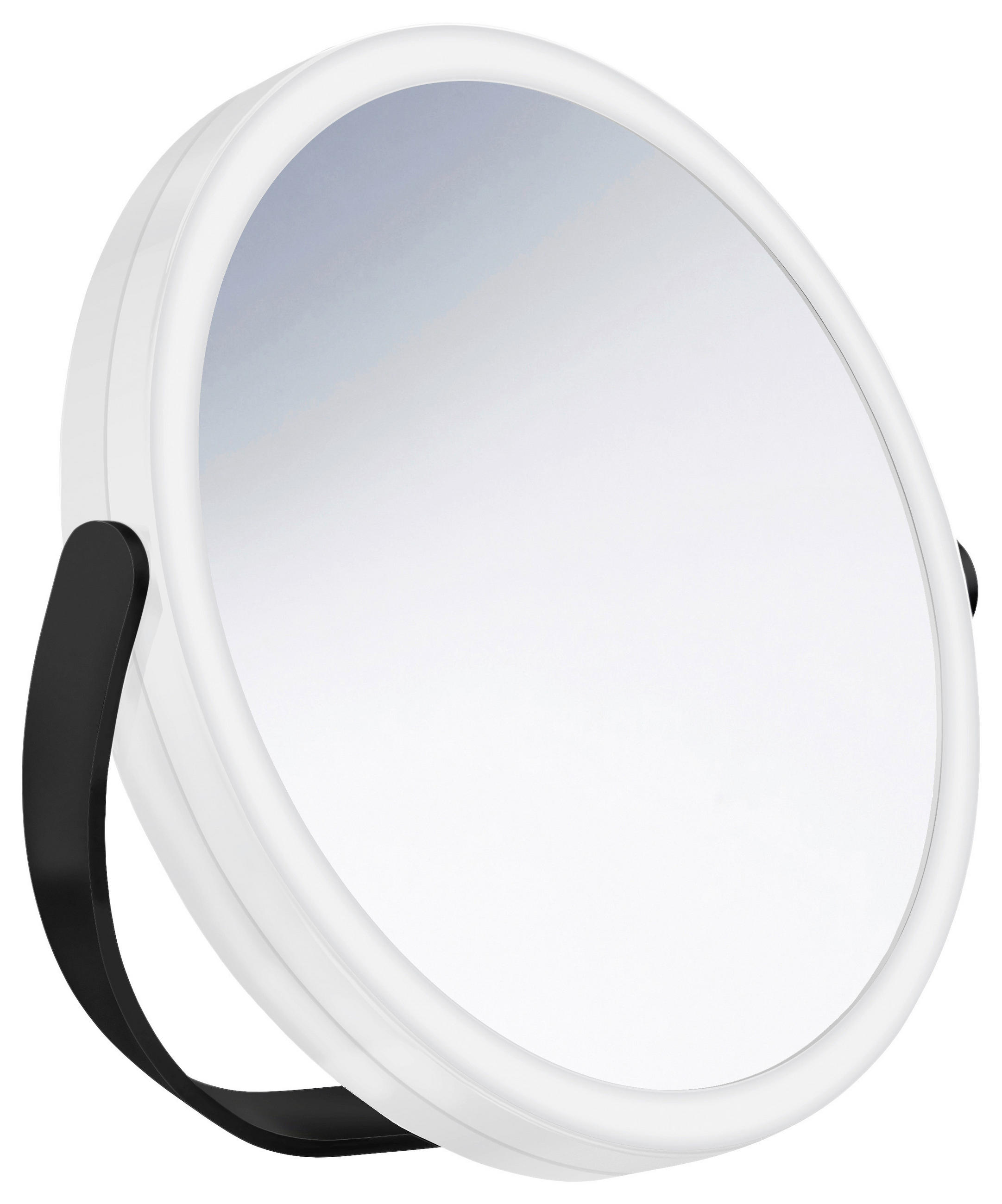 SCHMINKSPIEGEL  - Edelstahlfarben/Schwarz, Basics, Glas/Metall (20/12,7/34cm) - Smedbo