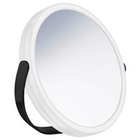 SCHMINKSPIEGEL  - Edelstahlfarben/Schwarz, Basics, Glas/Metall (20/12,7/34cm) - Smedbo