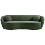 BIGSOFA in Flachgewebe Dunkelgrün  - Dunkelgrün/Schwarz, Design, Kunststoff/Textil (245/81/120cm) - Ambia Home