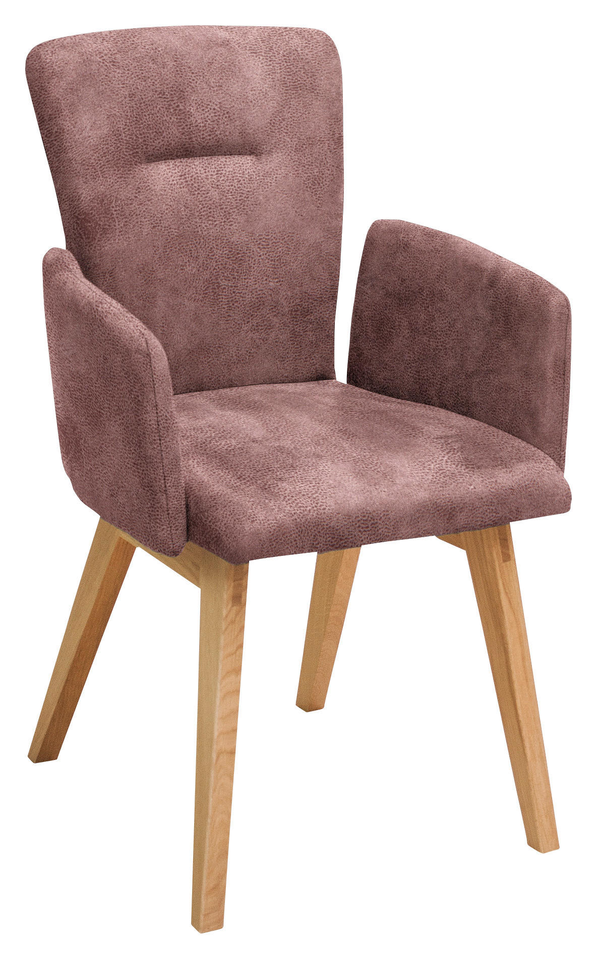 ARMLEHNSTUHL in Holz, Textil Altrosa  - Altrosa, KONVENTIONELL, Holz/Textil (57/91/66cm) - Dieter Knoll