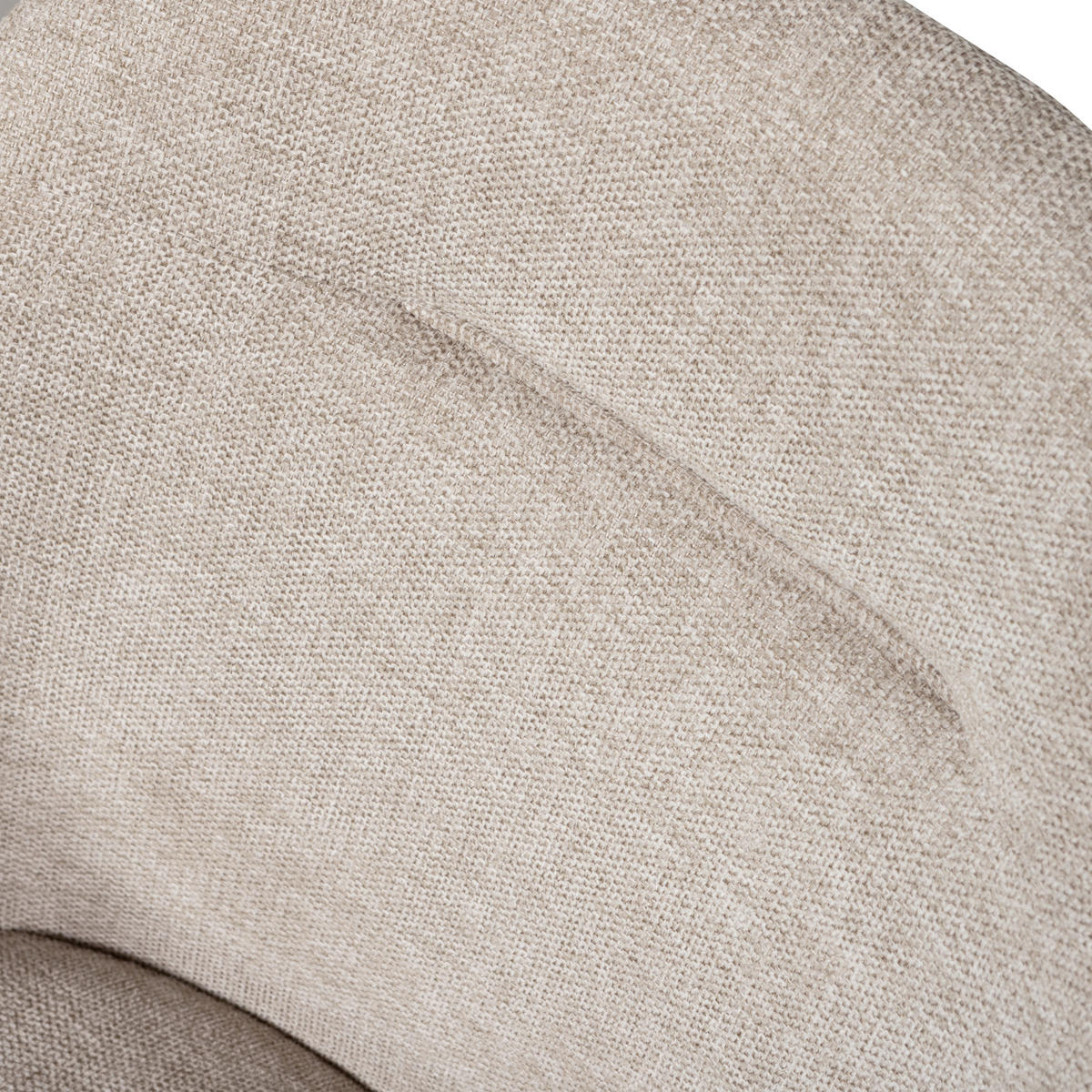 ARMLEHNSTUHL-SET 2 Stück  in Eisen Webstoff  - Sandfarben/Schwarz, MODERN, Textil/Metall (57/80/61cm) - Livetastic