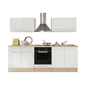 KUHINJSKI BLOK - bijela/hrast Sonoma, Design, drvni materijal (240/204/60cm) - Xora