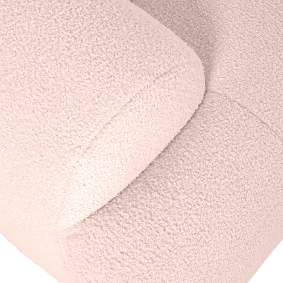 ECKSOFA in Flachgewebe Rosa  - Schwarz/Rosa, Konventionell, Kunststoff/Textil (286/195cm) - Carryhome