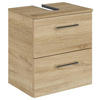 WASCHBECKENUNTERSCHRANK 45/49,8/33,3 cm  - Chromfarben/Eiche Bianco, KONVENTIONELL, Holzwerkstoff/Metall (45/49,8/33,3cm) - Sadena