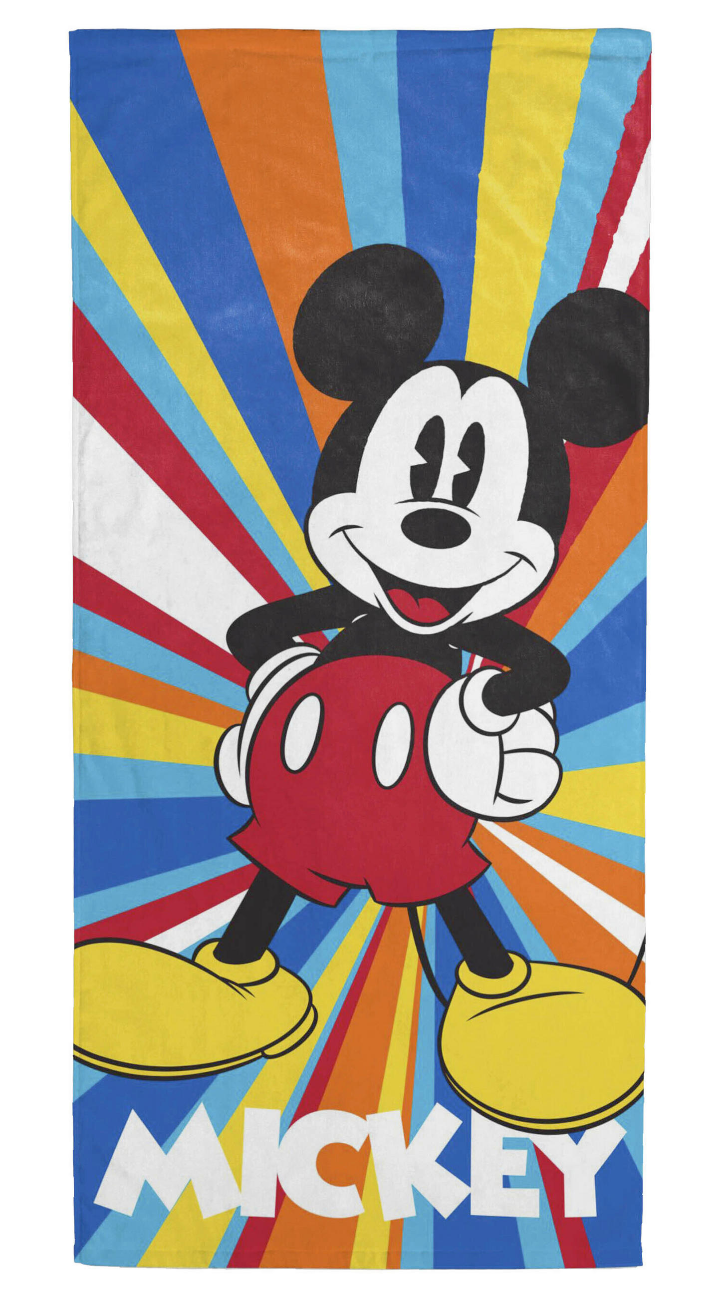STRANDTUCH Disney Mickey Mouse Mickey Multicolor 150/70 cm  - Multicolor, Basics, Textil (150/70cm)