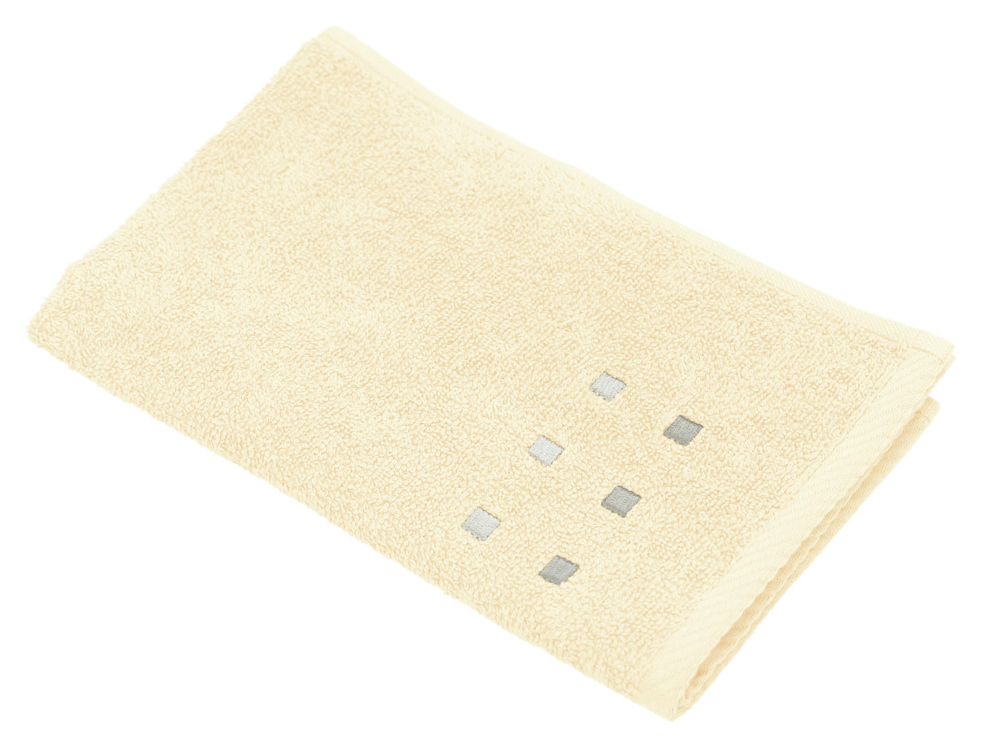 PEŠKIR ZA GOSTE QUATTRO  žuta 50/30 cm  - žuta, Osnovno, tekstil (50/30cm) - Esposa