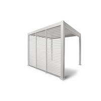 PERGOLA-SEITENTEIL 123,5/240/10 cm  - Weiß, MODERN, Metall (123,5/240/10cm) - Gardenson