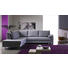 ECKSCHLAFSOFA Grau - Chromfarben/Grau, Design, Textil/Metall (260/90/245cm) - Bali
