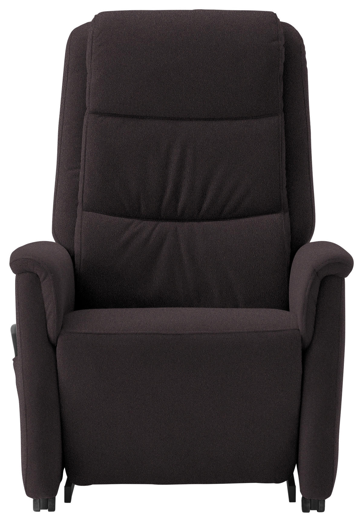 FERNSEHSESSEL Valdera  mit Relaxfunktion, Aufstehhilfe, Rücken echt Mikrofaser Mokka  - Schwarz/Mokka, KONVENTIONELL, Kunststoff/Textil (70/107/88cm) - Livetastic